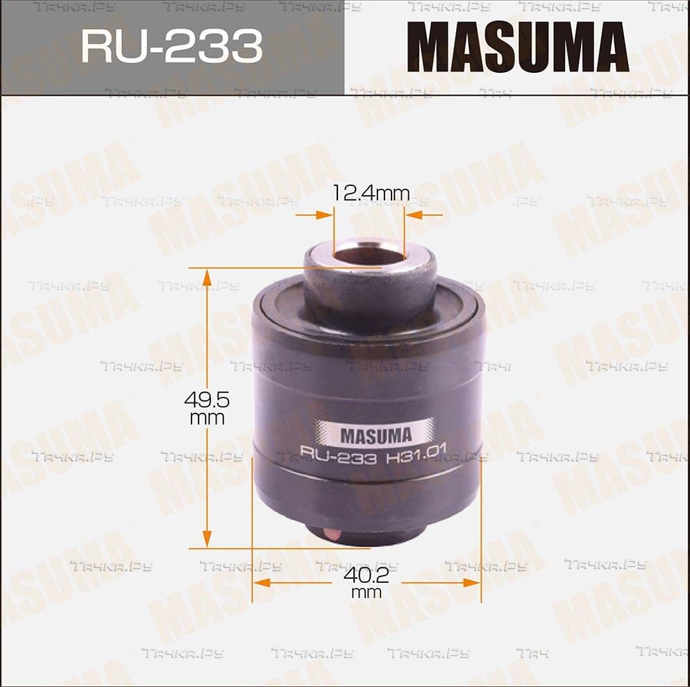 Сайлентблок заднего рычага подвески Masuma правый/левый верхний/нижний для Mitsubishi Airtrek 2003-2007. Артикул RU-233