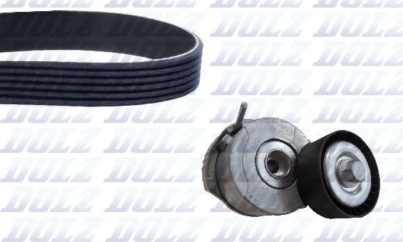 Ремень ГРМ с роликами (комплект) Dolz для Citroen DS5 2011-2015. Артикул SKD215A