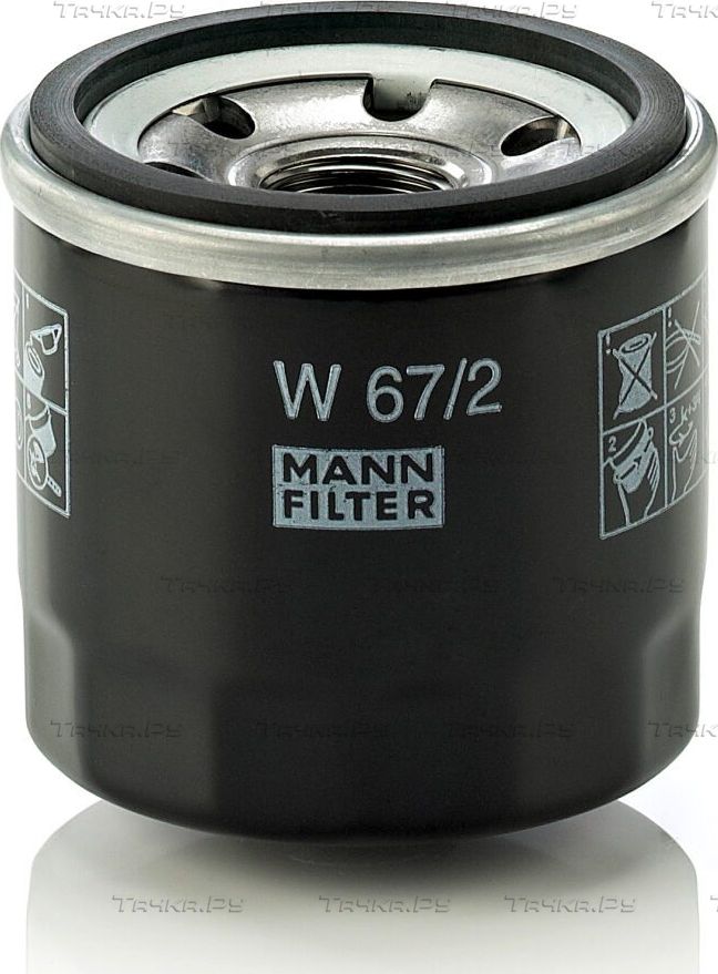 Масляный фильтр Mann-Filter для Toyota Cami 1999-2005. Артикул W 67/2