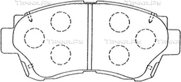 Тормозные колодки FIT передние для Toyota Chaser V (X90) 1992-1996. Артикул FP0476