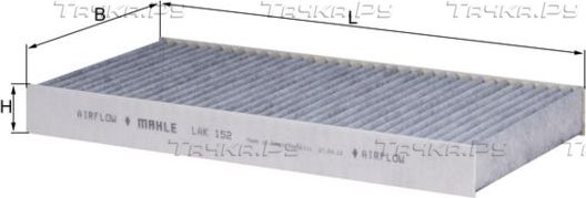 Салонный фильтр Mahle для IVECO Daily III 1999-2007. Артикул LAK 152