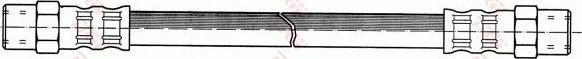 Тормозной шланг TRW передний правый/левый для Volvo 780 1986-1987. Артикул PHA140
