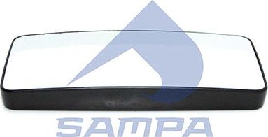 Зеркальное стекло бокового зеркала Sampa для DAF XF 95 1997-2006. Артикул 051.118