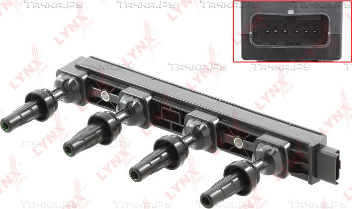 Катушка зажигания LYNXauto. Артикул SPL1267