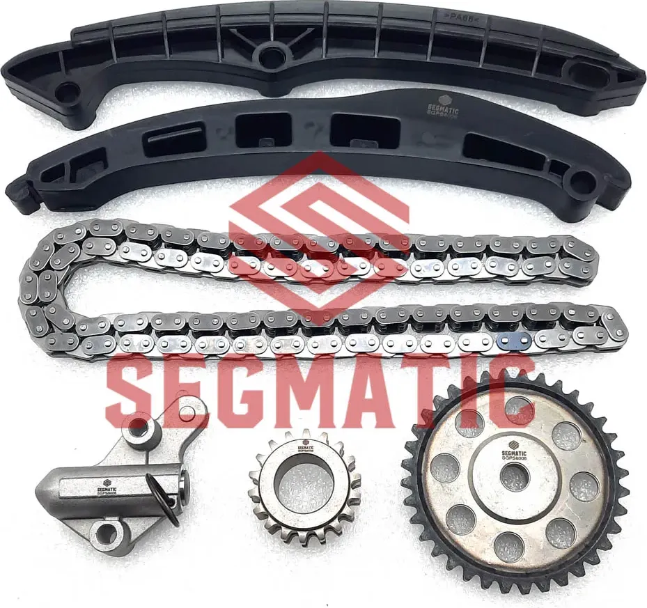 КОМПЛЕКТ ЦЕПИ ГРМ (ЦЕПЬ-1,НАТ-1,УСП-2,ШЕСТ-2)  AUDI A3, SKODA OKTAVIA, (Segmatic). Артикул SGPS8008