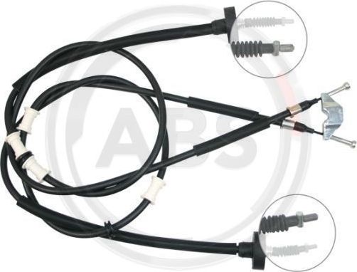 Трос ручника (тросик ручного тормоза) ABS задний для Opel Zafira A 1999-2002. Артикул K17305