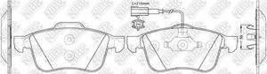 Тормозные колодки NiBK передние для Alfa Romeo 159 2005-2011. Артикул PN0382W