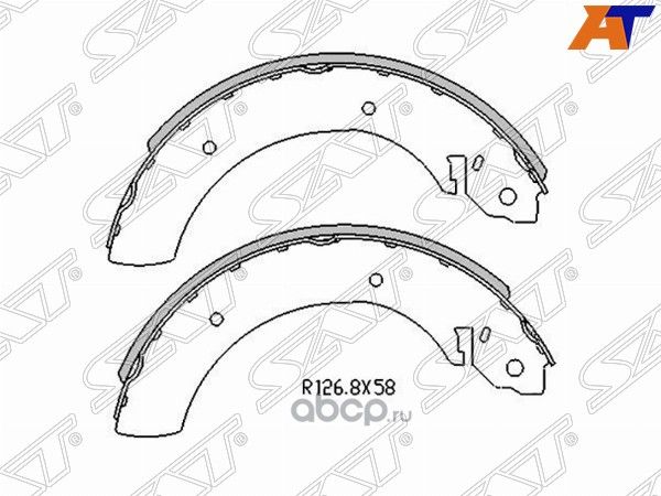 Колодки тормозные зад SSANGYONG ACTYON 05-KYRON 0 (SAT). Артикул ST4833005000