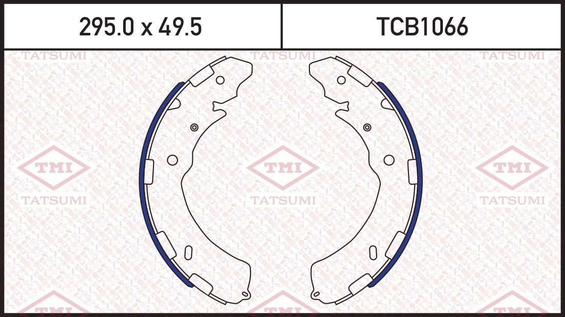 Колодки тормозные MITSUBISHI L200 05- задн.барабан. (Tatsumi). Артикул TCB1066