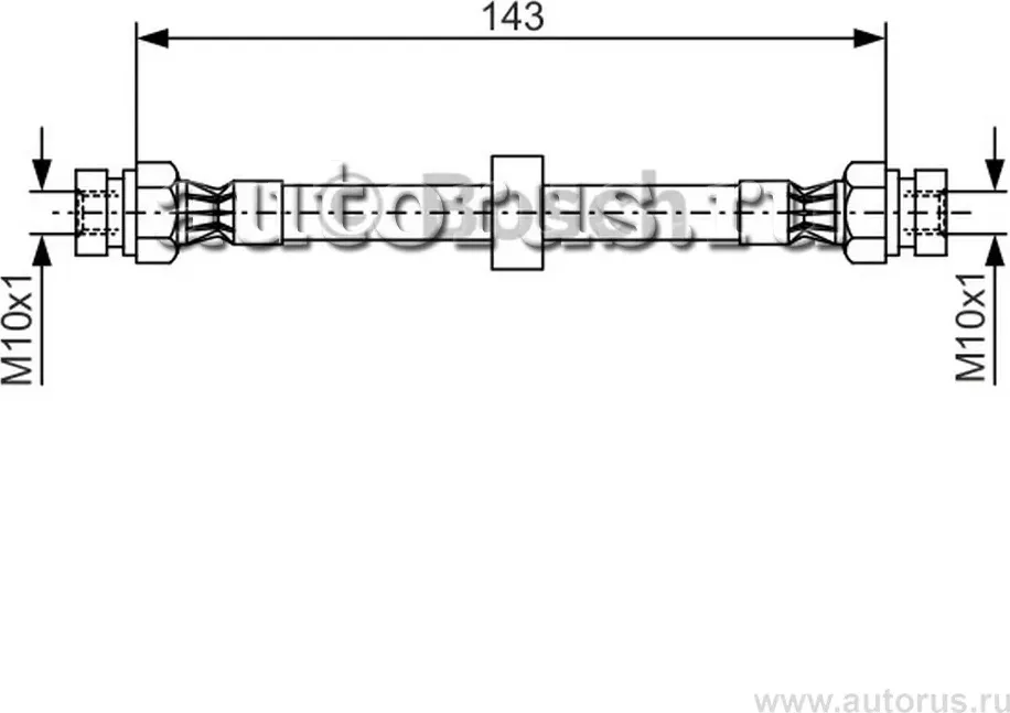 ШЛАНГ ТОРМОЗНОЙ ЗАДНИЙ ВНУТРЕННИЙ (Bosch). Артикул 1987476697