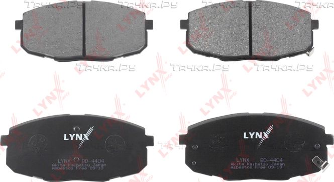 Тормозные колодки LYNXauto для Kia Ceed I 2006-2012. Артикул BD-4404