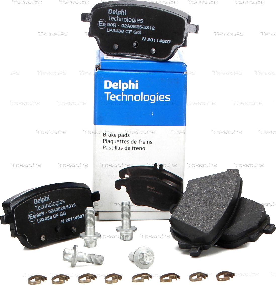 Тормозные колодки Delphi (Low-Metallic) задние для Mercedes-Benz GLA II (H247) 2020-2026. Артикул LP3438