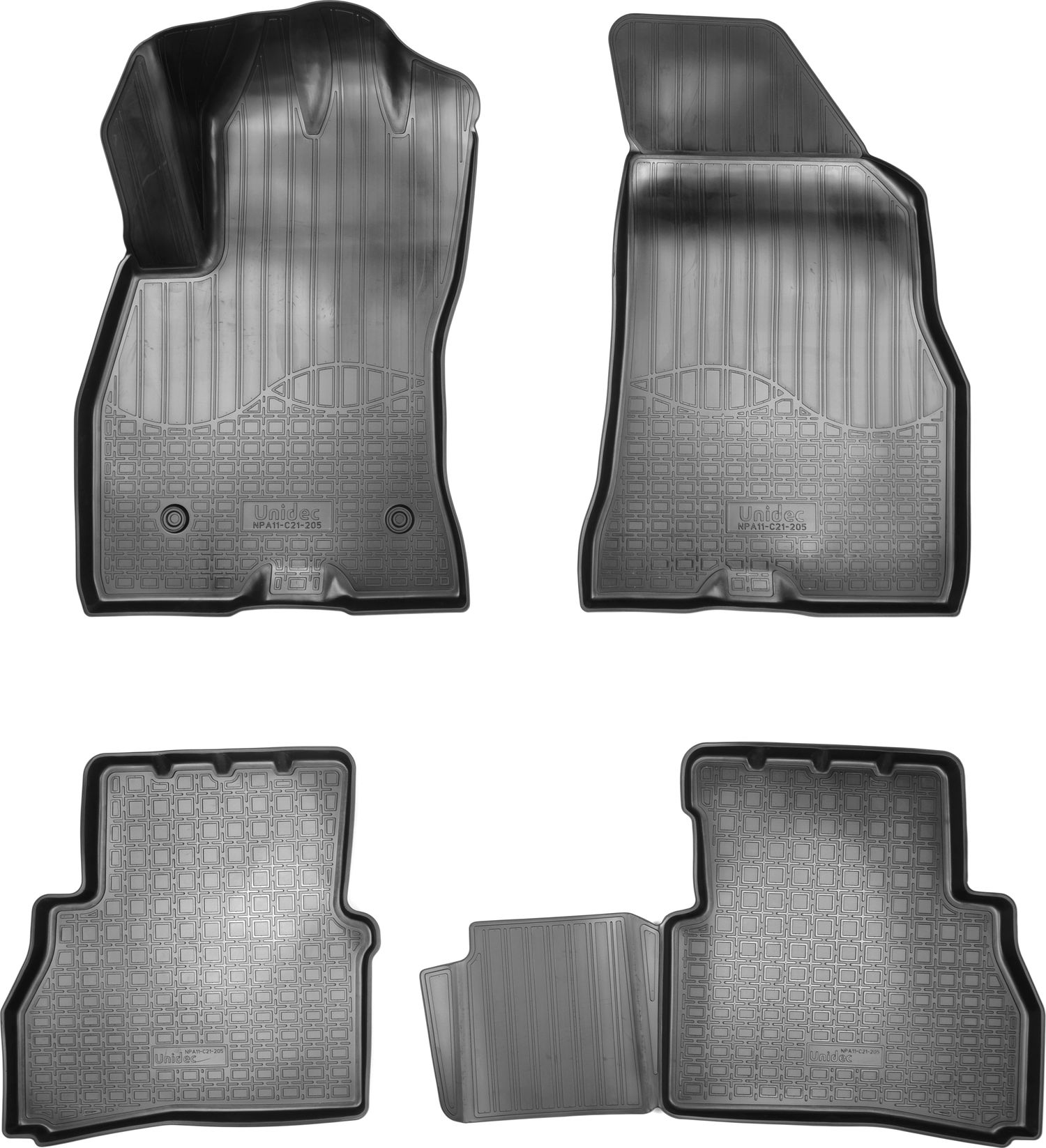 Коврики 3D Норпласт для салона Fiat Doblo 2015-2026. Артикул NPA11-C21-205