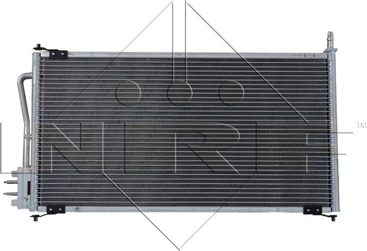 Радиатор кондиционера (конденсатор) NRF (алюминий). Артикул 35345