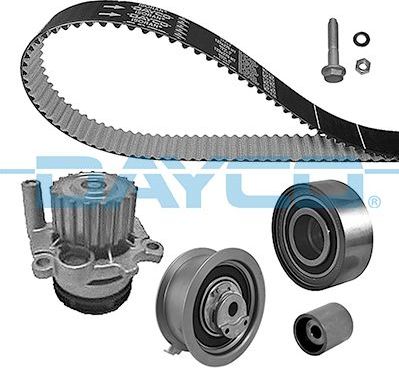 Помпа (водяной насос) с комплектом ремня ГРМ Dayco. Артикул KTBWP4290