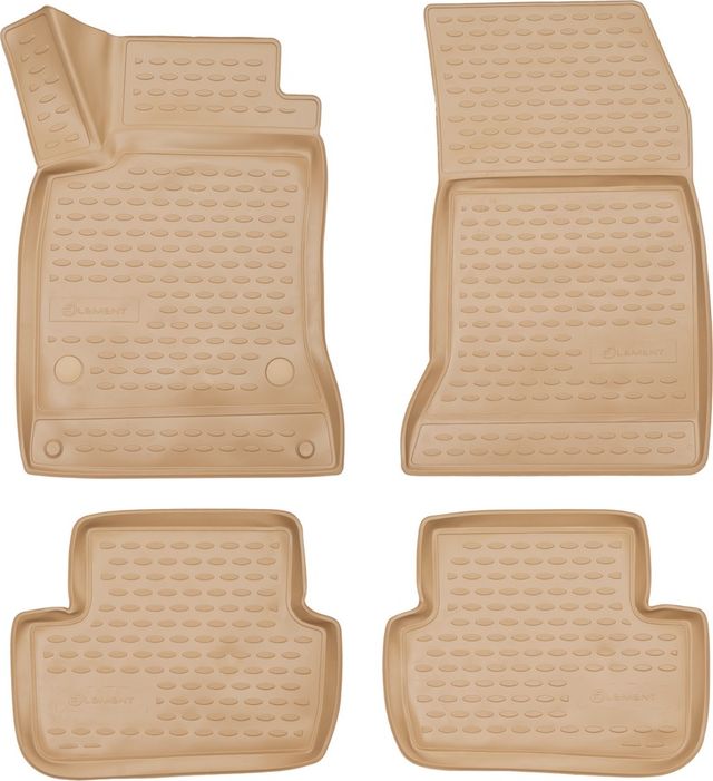 Коврики Element 3D для салона Mercedes-Benz В-Класс W246 2011-2018. БЕЖЕВЫЕ. Артикул NLC.3D.34.40.212k