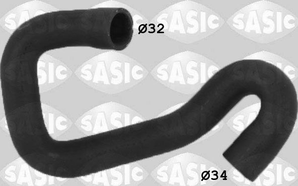 Патрубок радиатора (системы охлаждения) Sasic верхний для Opel Vectra B 1995-2003. Артикул 3406363