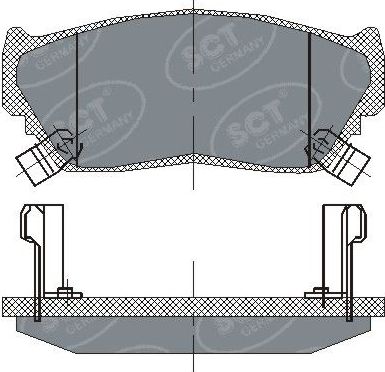 Тормозные колодки SCT-Germany. Артикул SP 135 PR