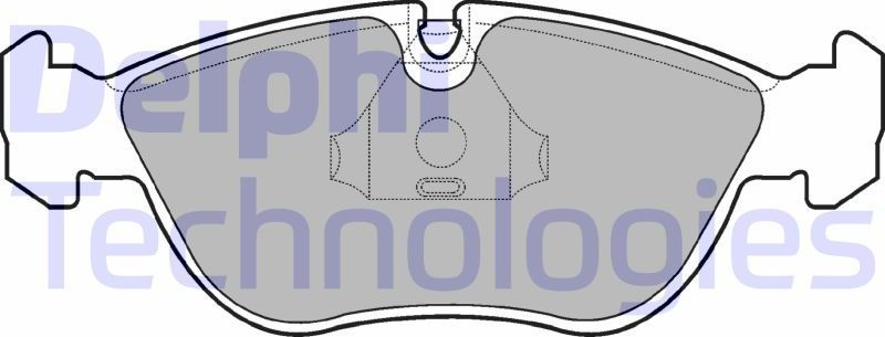 Тормозные колодки Delphi (Low-Metallic). Артикул LP839