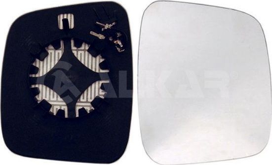 Зеркальное стекло бокового зеркала Alkar. Артикул 6432351
