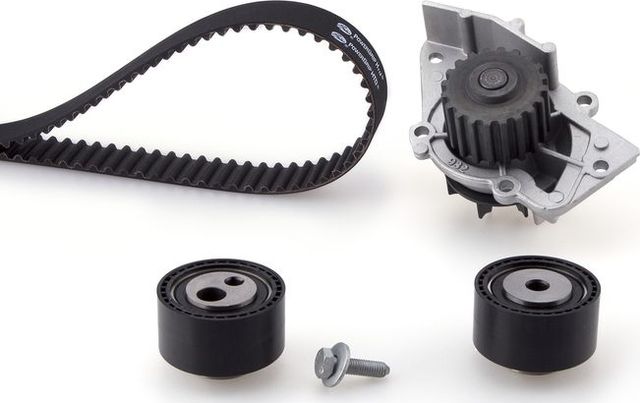 Помпа (водяной насос) с комплектом ремня ГРМ Gates PowerGrip® для Suzuki Grand Vitara II 2004-2005. Артикул KP15588XS