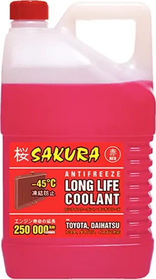 Антифриз G-12 красный (5кг) (Sakura). Артикул 430201402