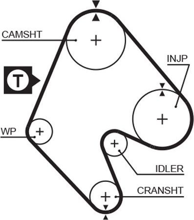 Ремень ГРМ Gates (Полихлоропрен (неопрен)). Артикул 5048
