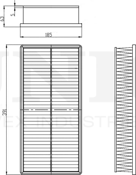 Фильтр воздушный (Unio). Артикул FLT-10079
