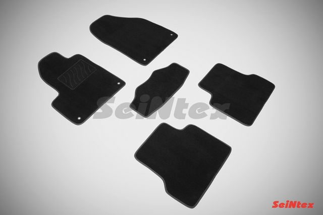 Коврики текстильные Seintex на нескользящей основе для салона Jeep Cherokee KL 2014-2026. Артикул 85556