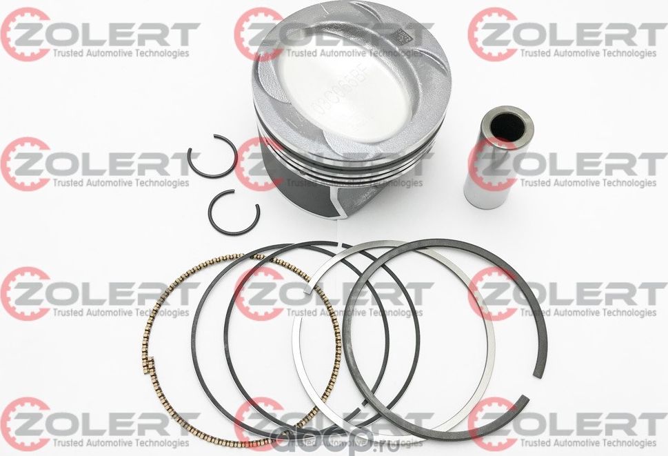 Поршень STD комплект с кольцами (Zolert). Артикул ZAA014