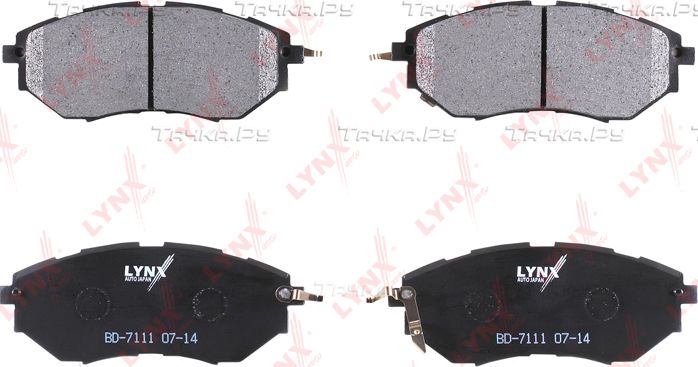 Тормозные колодки LYNXauto передние для Subaru Forester IV 2013-2018. Артикул BD-7111