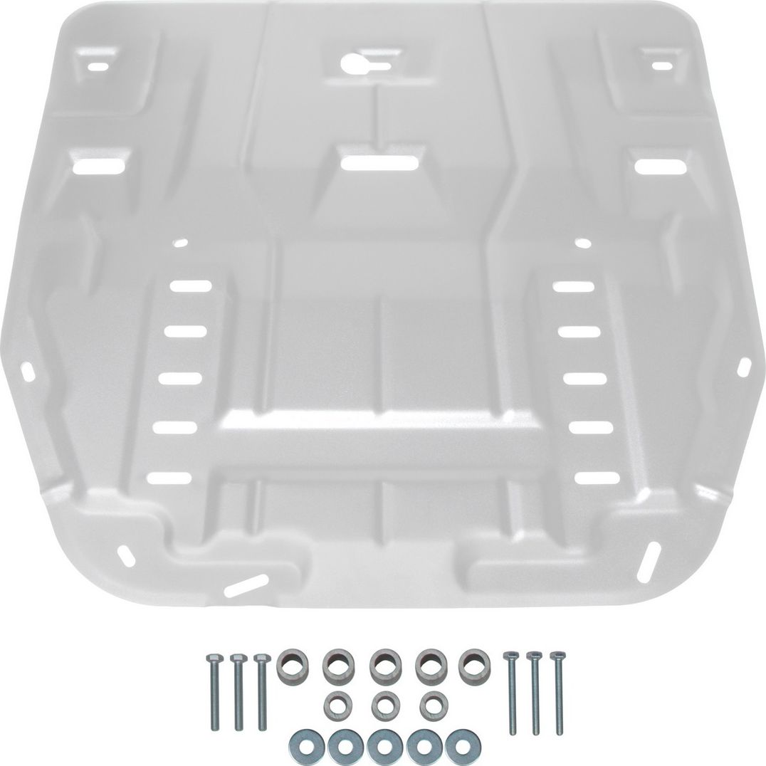 Защита алюминиевая Rival для картера и КПП Kia Sorento IV 2020-2026. Артикул 333.2862.1