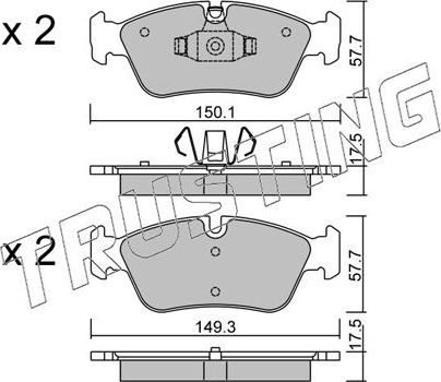 Тормозные колодки Trusting. Артикул 656.0