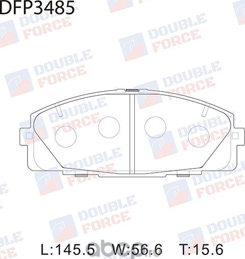 Колодки тормозные дисковые Double Force Double Force. Артикул DFP3485