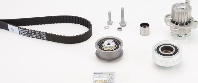 Помпа (водяной насос) с комплектом ремня ГРМ ContiTech для Skoda Fabia I 1999-2007. Артикул CT1044WP2