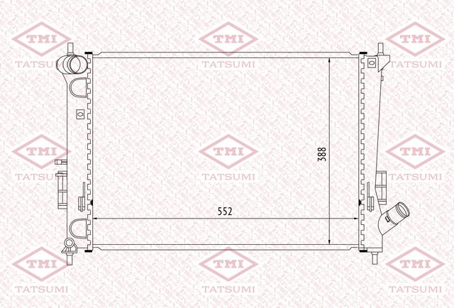 Радиатор охлаждения (Tatsumi). Артикул TGA1177