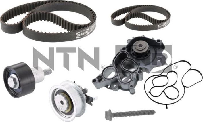 Помпа (водяной насос) с комплектом ремня ГРМ NTN / SNR. Артикул KDP457.751