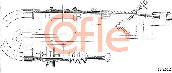 Трос сцепления Cofle для Subaru Justy I 1984-1996. Артикул 92.18.2612