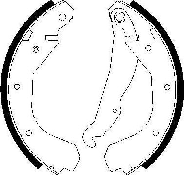Тормозные колодки Bosch задние для Opel Vectra A 1988-1995. Артикул 0 986 487 199