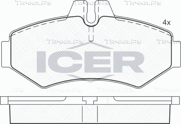 Тормозные колодки Icer. Артикул 141289