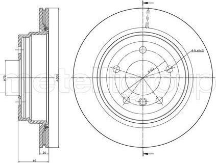 Тормозной диск Trusting. Артикул DF1517