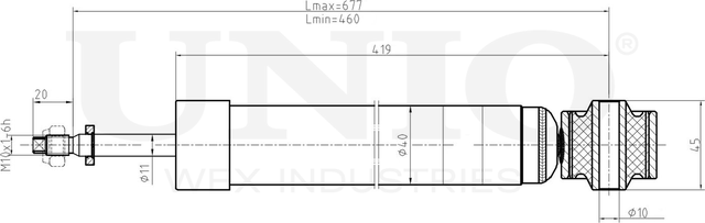 Амортизатор подвески (Unio). Артикул SAB-10661
