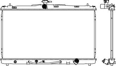Радиатор охлаждения двигателя Sakura. Артикул 3461-8540