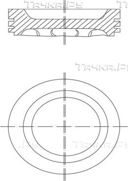 Поршень Mahle. Артикул 030 34 00