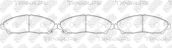 Тормозные колодки NiBK передние для Honda Pilot III 2017-2026. Артикул PN0645