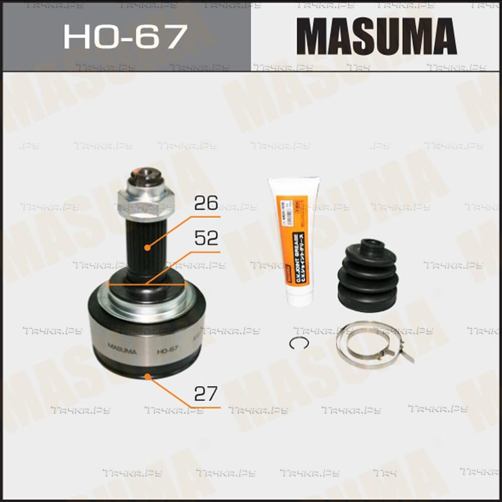 Шрус наружный (граната) (в сборе) Masuma передний для Honda Fit II 2007-2014. Артикул HO-67
