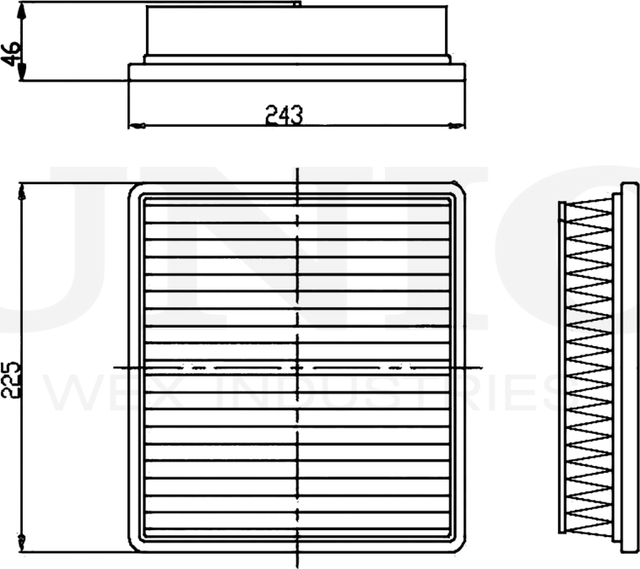 Фильтр воздушный (Unio). Артикул FLT-10245