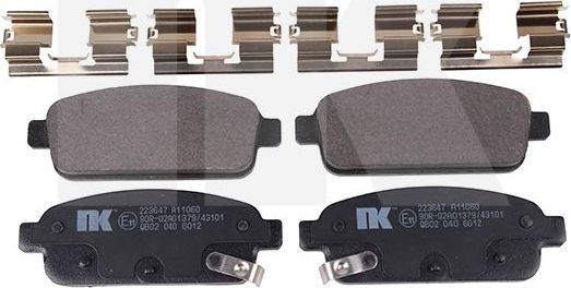 Тормозные колодки NK. Артикул 223647