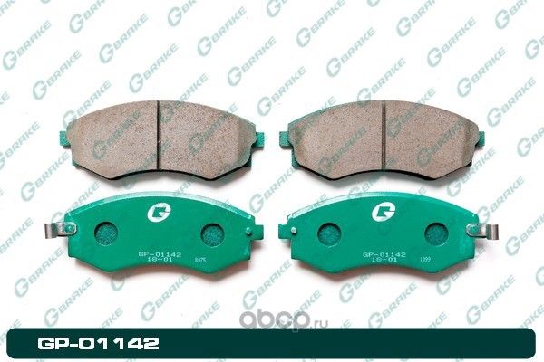 Колодки тормозные дисковые (G-Brake). Артикул GP01142