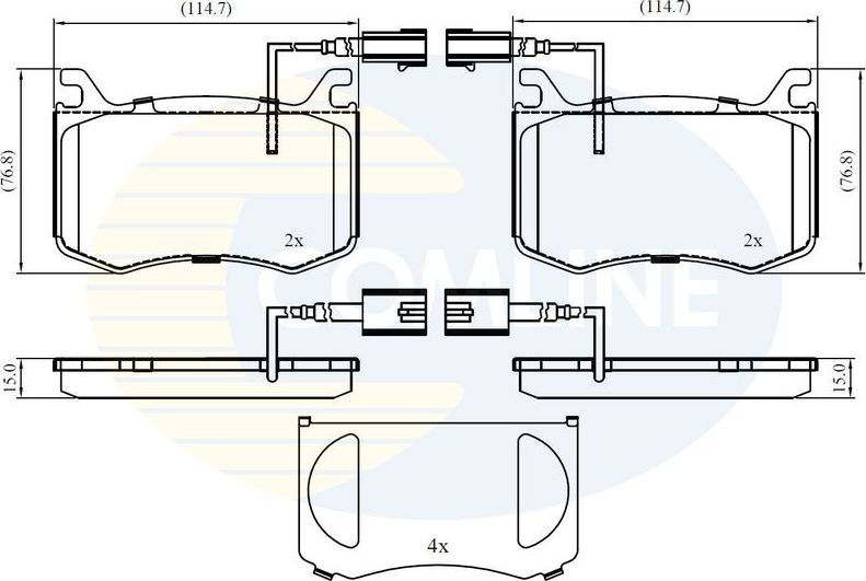 Тормозные колодки Comline Comline. Артикул CBP12422